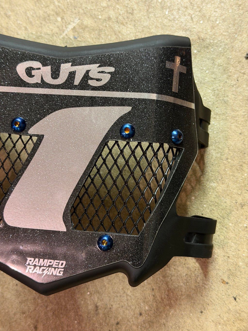 Custom Titanium Vented Plate (Black)